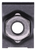 J Type Cage Nut 5/16"-18, 0.087" to 0.093" Panel Range, Black (Qty: 25)