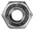 #6-32 Hex Machine Screw Nut, Zinc (Qty: 100)