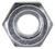 #1/4-20 Hex Machine Screw Nut, Zinc (Qty: 100)