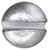 Tapping Screw #8 x 3/4", Slotted Oval Head, Zinc (Qty: 100)