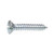 Tapping Screw #8 x 3/4", Slotted Oval Head, Zinc (Qty: 100)