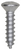Tapping Screw #8 x 3/4", Slotted Oval Head, Zinc (Qty: 100)