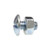 License Plate Screw & Nut 1/4"-20 x 1/2", Slotted Truss Head, Zinc (Qty: 100)