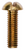 Machine Screw #10-32 x 5/8" Slotted Round Head, Brass (Qty: 100)