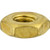 Hex Machine Screw Nut #10-24, Brass, 3/8" Hex (Qty: 100)