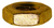 Hex Machine Screw Nut #10-24, Brass, 3/8" Hex (Qty: 100)