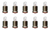Box of 10 #338 Midget Flange Miniature Bulb 2.7V 0.162W