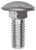 Bumper Bolt 3/8"-16 x 7/8", Zinc, Stainless Steel Cap Finish (Qty: 25)