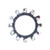 #4 (3/32") External Lock Washers, Zinc Finish (Qty: 100)