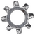 #4 (3/32") External Lock Washers, Zinc Finish (Qty: 100)