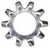 #10 (3/16") External Lock Washers, Zinc Finish (Qty: 100)