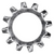 1/2" External Lock Washers, Zinc Finish (Qty: 100)
