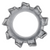 #8 Countersunk External Lock Washer Zinc Finish (Qty: 100)