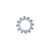 #14 Countersunk External Lock Washer, Zinc Finish (Qty: 100)