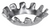 #14 Countersunk External Lock Washer, Zinc Finish (Qty: 100)
