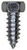 Tapping Screw 3/8" x 1", Indented Hex Head, Zinc Finish (Qty: 50)
