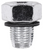 1/2"-20 Single-Oversize Piggy-Back Drain Plug With Gasket (Qty: 5)