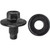 M12-1.75 Oil Drain Plug With Gasket, Black Zinc for GM 21006725 (Qty: 2)