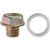 M10-1.5 Transmission Drain Plug & Gasket, 8mm Long, for Jeep & Lexus (Qty: 2)