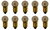 Box of 10 #502 Miniature Bulbs 5.1V 0.15A