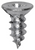 Tapping Screw #4 x 1/4", Phillips Flat Head, AB Tip, Zinc Finish (Qty: 100)