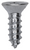 Tapping Screw #4 x 3/8", Phillips Flat Head, AB Tip, Zinc Finish (Qty: 100)