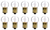 Box of 10 #509K Auto Truck Aircraft Miniature Bulbs Box of 10 #509K Auto Truck Aircraft Miniature Bulbs