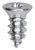 Tapping Screw #8 x 3/8", Phillips #6 Flat Head, AB Tip, Zinc Finish (Qty: 100)