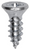 Tapping Screw #8 x 1/2", Phillips Flat Head, Zinc AB Tip, Zinc Finish (Qty: 100)