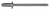 Steel Pan-L Rivets 1/8" Shank x 7/32", 1/4" Flange, Dome Head (Qty: 500)