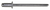 Steel Pan-L Rivets 1/8" Shank x 7/32", 7/32" Flange, Countersunk Head (Qty: 500)
