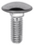 Bumper Bolt, 5/16"-18 x 7/8", Oval Head, Chrome Cap Finish, (Qty: 25)