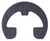 Reinforced E-Type Retaining Rings for 1/4" Shaft, 0.21" Groove Dia (Qty: 100)