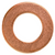 Copper Oil Drain Gasket, M12 x M22, 12mm IDm 22.28mm OD, 1.5mm Thick (Qty: 15)