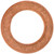 Copper Oil Drain Gasket, M14 x M22, 13.8mm ID, 22.16mm OD, 1.5mm Thick (Qty: 15)