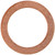 Copper Oil Drain Gasket, M16 x M22, 15.8mm ID, 21.9mm OD, 1.47mm Thick (Qty: 10)