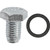 M12-1.75 Single Oversize Steel Oil Drain Plug With Gasket, Zinc Finish (Qty: 5)