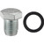M14-1.40 Single Oversize Steel Oil Drain Plug With Gasket, Zinc Finish (Qty: 5)