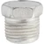 3/8"-18 Aluminum Hex Head Pipe Plug, With Sealant, 0.5" Long, Marli (Qty: 10)