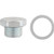 M18-1.5 Drain Plug With Gasket, 11mm Length Under Head, Zinc Finish (Qty: 2)