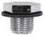 M14-1.25 Oil Drain Plug, With Gasket, Hex Head (Qty: 5)