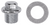 5/8"-18 Oil Drain Plug With Seal, 7/8" Washer Diameter, Zinc Finish (Qty: 2)