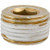 3/8"-19  Brass British Pipe Plug, 8mm Long, With Sealant, Marli (Qty: 25)