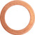 Copper Gasket, M8 x M12, 8.3mm ID, 11.7mm OD, 0.8mm Thick (Qty: 25)