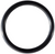 Black Rubber Gasket  M18 x M22, 1.96mm Thick (Qty: 10)