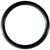 Black Rubber Gasket  M18 x M22, 1.96mm Thick (Qty: 10)