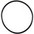 Black Rubber Gasket  M75 x M82, 3.5mm Thick (Qty: 10)