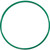 Green Rubber Gasket, M70 x M75, 70mm Id, 75mm OD, 2.7mm Thick (Qty: 10)