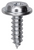 Tapping Screw #8-18 x 1/2", Phillips Flat Washer Head, Zinc Finish (Qty: 100)
