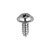 Tapping Screw #8-18 x 1/2", Phillips Flat Washer Head, Zinc Finish (Qty: 100)